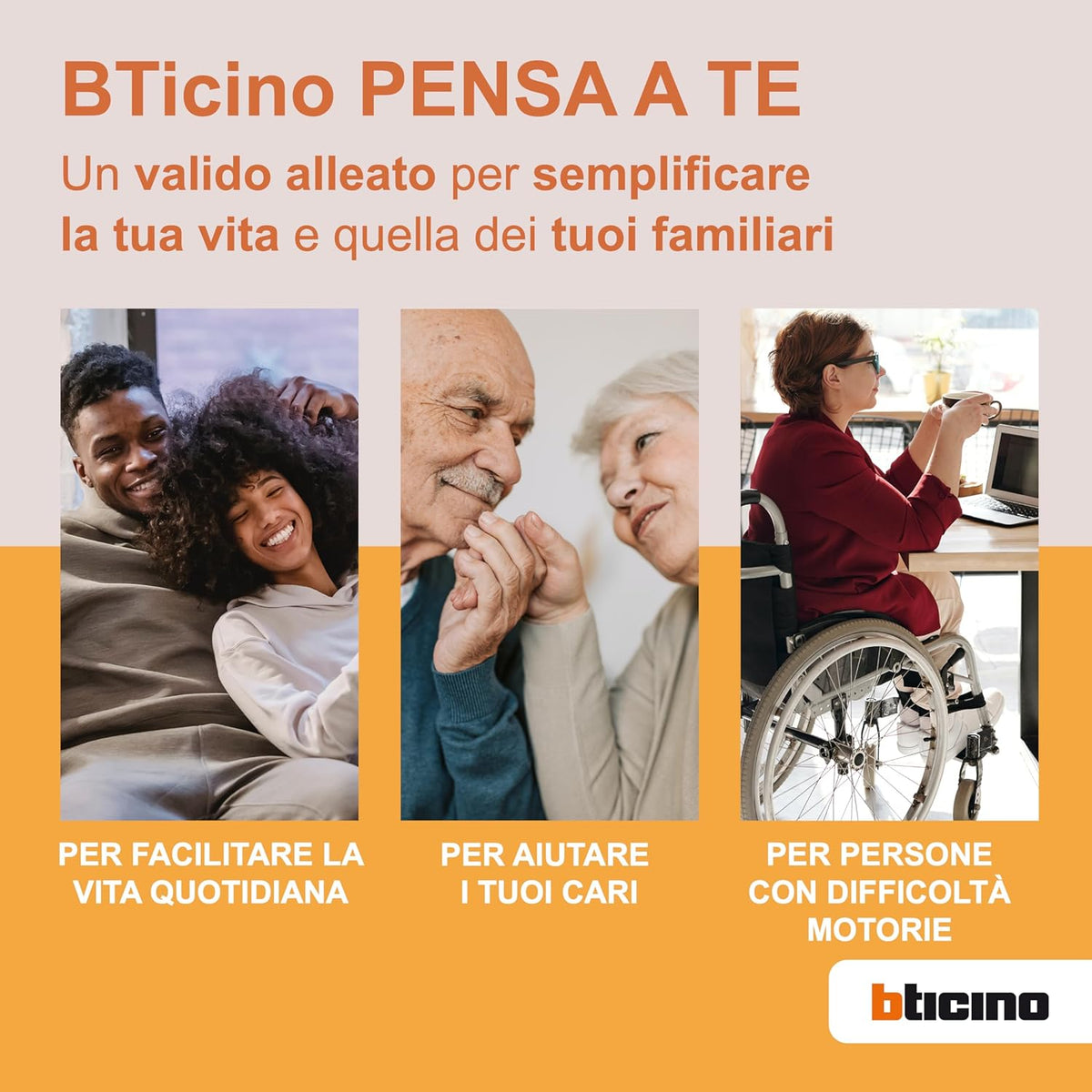 Bticino 318913 Easykit Plus video-intercom voor 1 gezinshuis, plug-in met 2 draden, 1 externe knop met bel en camera, 1 interne monitor 7 inch in kleur met handsfree, uitbreidbaar voor twee families