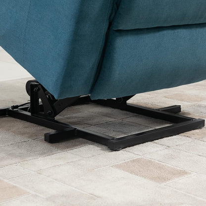Elektrische Opstastoel – Relaxstoel – Tv-Stoel – Opstahulp Stoel – Seniorenstoel – Verstelbare Rugleuning Tot 160° – Ademend Linnenbekleding – Blauw