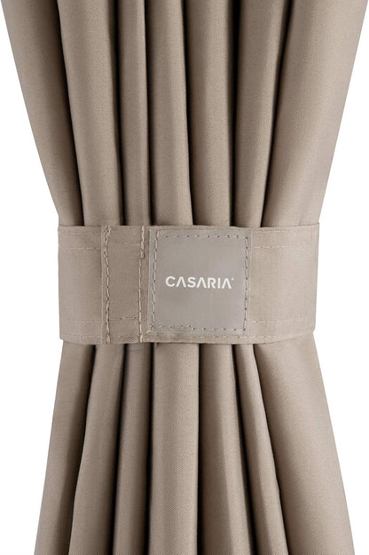Casaria Pavilion Topas 3x4m Metal Water Repellent UV Protection 50+ with Side Panels Garden Pavilion Luxury Modern Taupe - QUORE