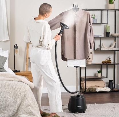 Kledingstomer Matzwart – Verticale Stomer – Stoomstrijkijzer – Kreukelverwijderaar – Stoomapparaat – 2200 W – 3 L Watertank