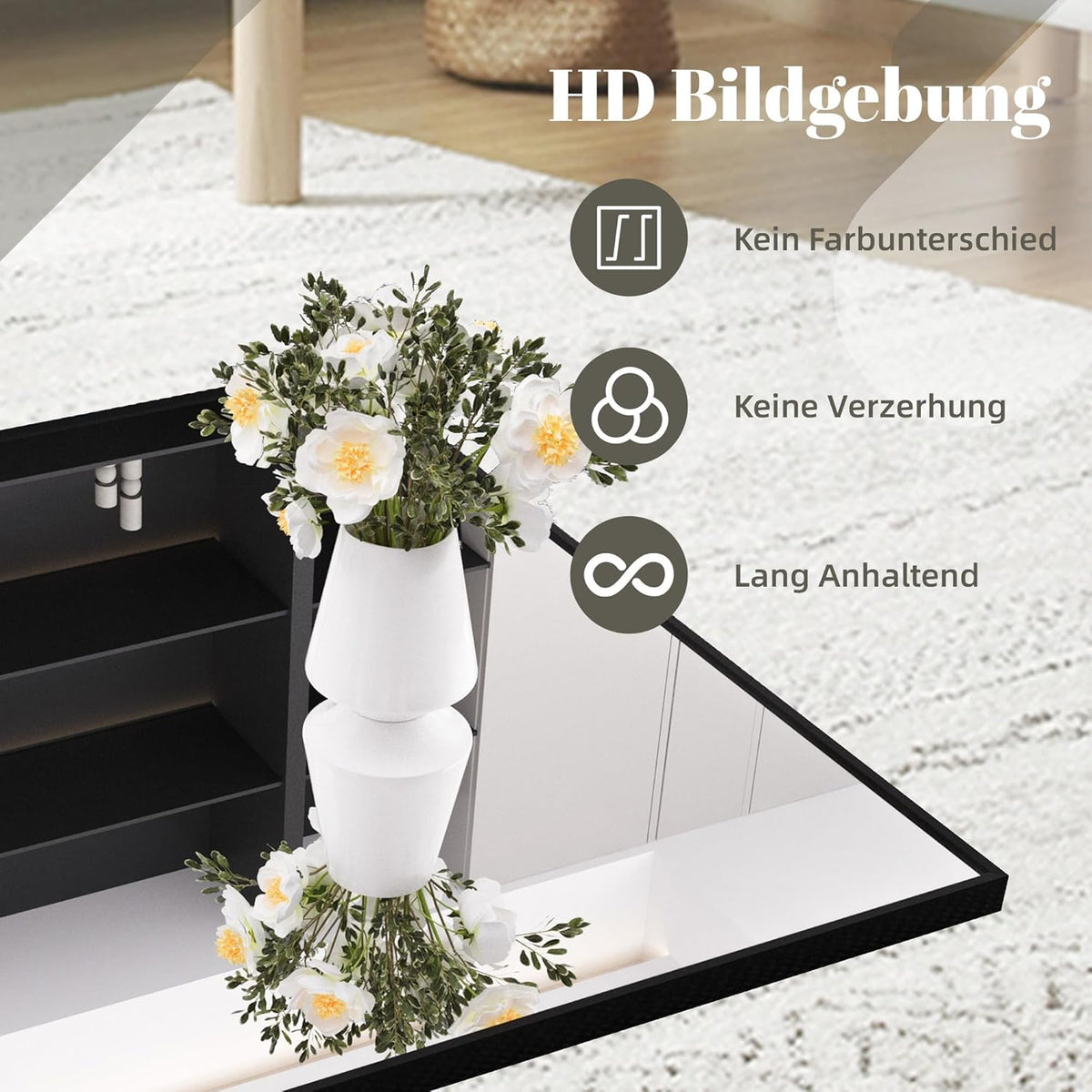 Aplancee Staande spiegel, 170 x 75 cm, zwart, grote full-body spiegel, wandspiegel met aluminium frame, om staand of op te hangen aan de muur, vloerspiegel voor slaapkamer, woonkamer en kleedkamer