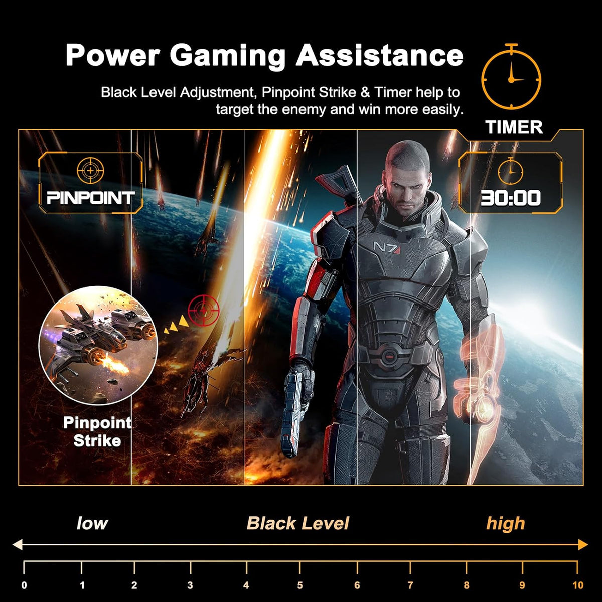 Minifire 24" Curved Gaming Monitor 180Hz, Built-in Speaker, FHD 1920x1080, Crosshair 1ms, sRGB130%, HDR, 1500R, FreeSync, 300cd/m², Frameless, HDMI&DP ports, VESA compatible, eye care - QUORE