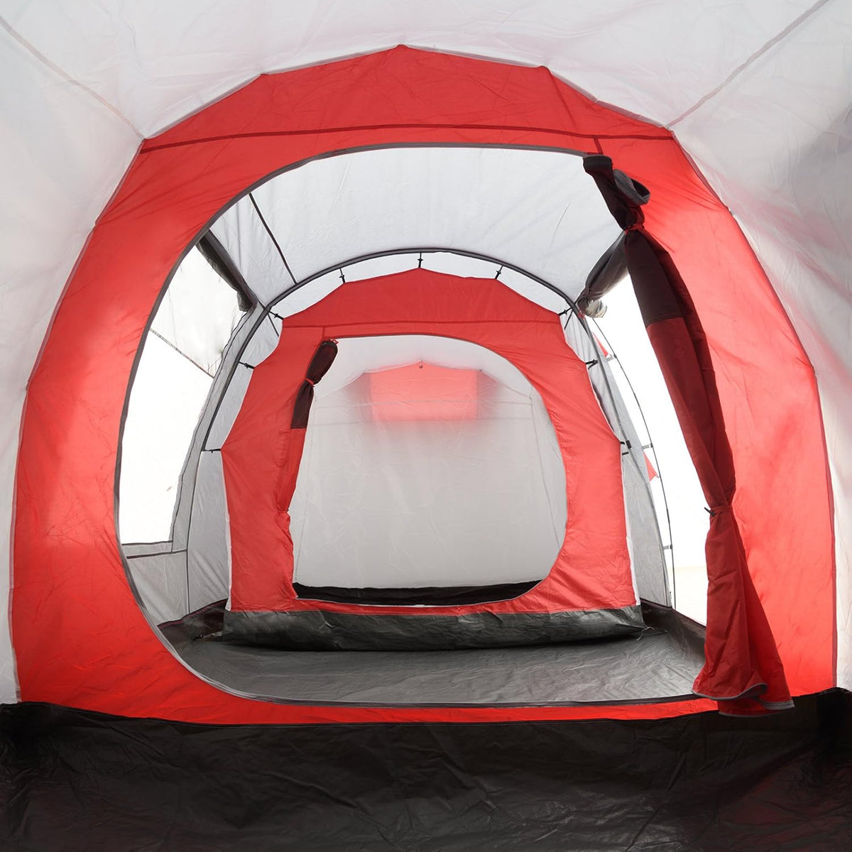 Justcamp Lake 6 Gezinstent (vis-à-vis tent) koepeltent voor 6 personen, 2 slaapcabines