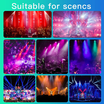 4 Pcs Stage Lighting, 84W RGBW LED Par Can Light with DMX512 4/8 Channel 7 Modes Uplighting Light with Wireless Remote Control for DJ Party, Wedding, Club, KTV, Disco - QUORE