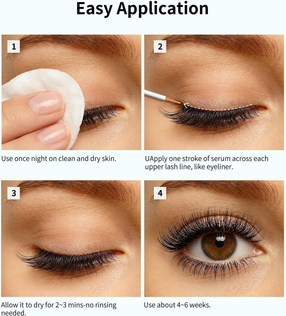 Wimperconditioner 3 ml – Wimperserum – Wimpergroeiserum – Wimperversterker – Wimperverzorging – Met peptiden – Oogheelkundig getest, geschikt voor gevoelige ogen en contactlenzen