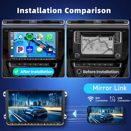 <font dir="auto" style="vertical-align: inherit;"><font dir="auto" style="vertical-align: inherit;">        4+64G: Hodozzy Carplay car radio for VW, Golf 5, Polo, Skoda with navigation/wifi, 9 inch VW car radio 2 Din Bluetooth with Android Auto/Mirror Lin