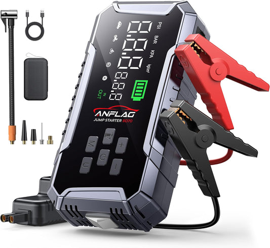 Starthulp powerbank voor auto's met compressor BD70