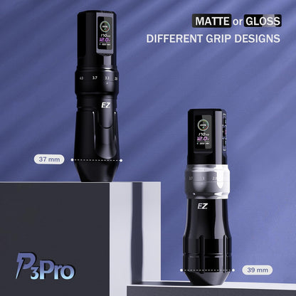 Draadloze Tatoeagemachine – Tattoo Pen – Tattoo Machine – Permanent Make-up Apparatuur – SMP Machine – 6 Verstelbare Slaglengtes – OLED Digitaal Display – 1600mAh Batterij – Glanzend Gouden