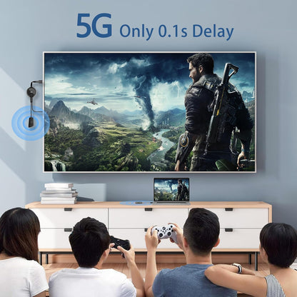 HDMI draadloze Zender en Ontvanger, 4K Draadloze HDMI Extender 5G HDMI Draadloos Overdragen en Ontvanger 50M Afstand met Externe Antenne Streaming Video&Audio voor Laptop, Camera, PC, Projector, TV