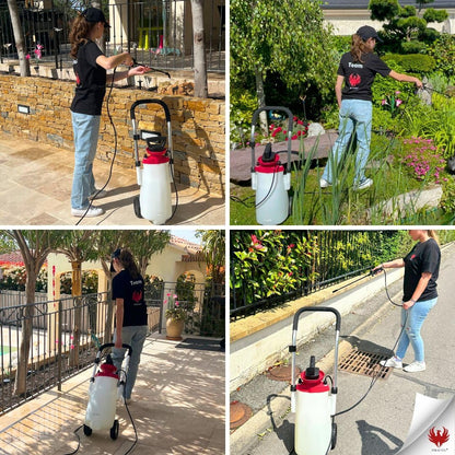PHOENIX - Roller Sprayer - Elektrisch en vrijstaand sproeiapparaat - 12 liter - Uitgerust met een elektropneumatische kop