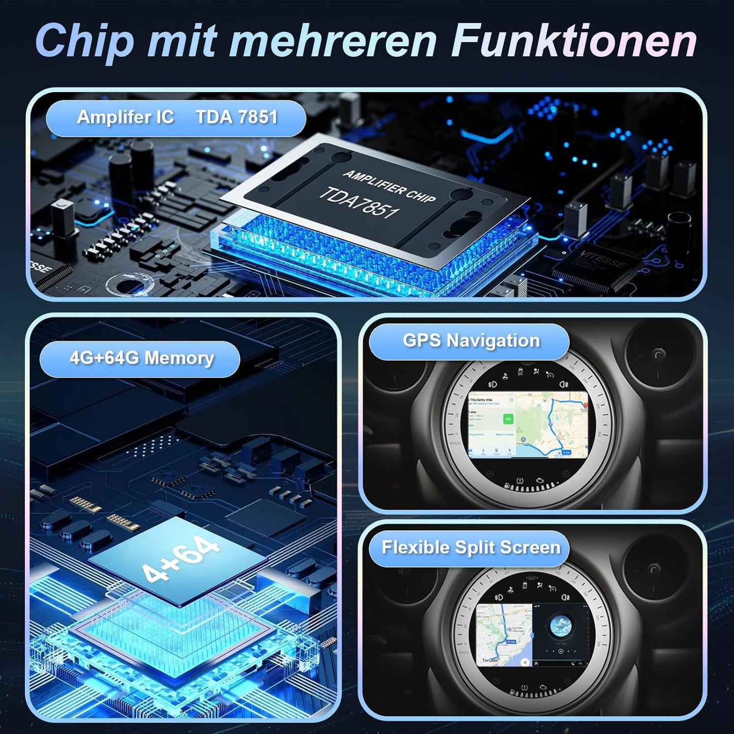 DVD Autoradio – Multimedia Speler – GPS Radio – DAB+ Ontvanger – 2 DIN Headunit – 7 Inch Touchscreen – Draadloze CarPlay & Android Auto – Wifi Radio Met RDS
