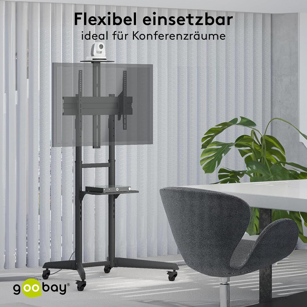 Goobay 59508 Support Pour Téléviseur 177,8 cm (70") Noir