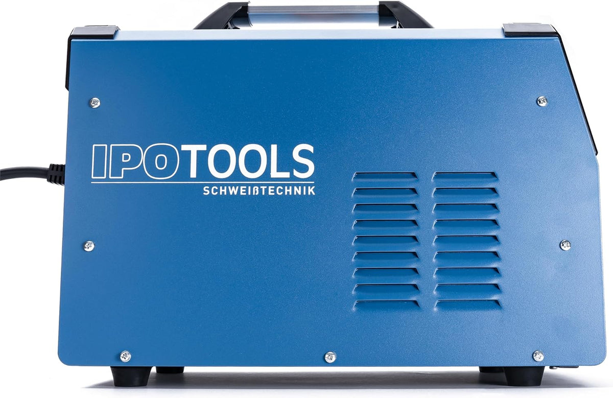IPOTOOLS MIG-160ERS 5in1 MIG MAG lasapparaat - beschermgas lasapparaat met 160 ampère Inverter FLUX/vuldraad lasapparaat zonder gas geschikt voor elektroden/E-hand/Digitaal/IGBT / 230V / 7 jaar