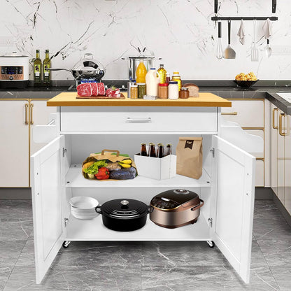 Keukentrolley – Mobiele Keukenwagen – Keukenkast – Serveerwagen – Keukenkar – Extra Opbergruimte – Duurzaam MDF – 115x36x90 cm