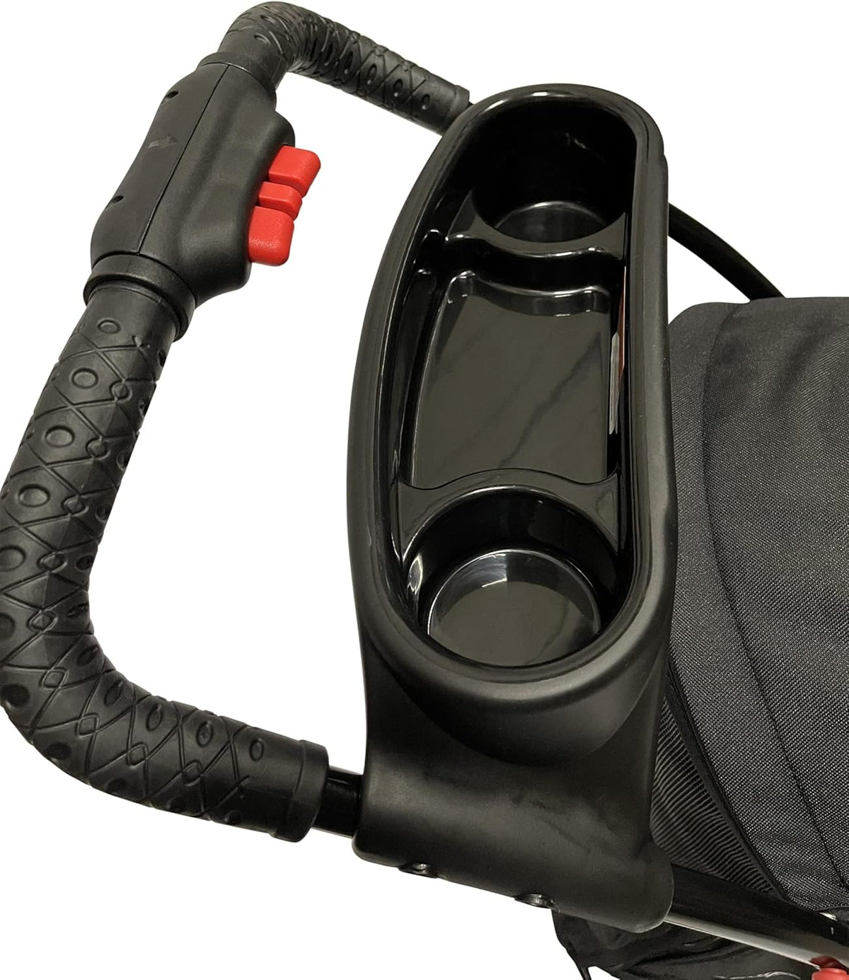 PETIQUE Chinook Zwart | Luxe hondenwandelwagen | Vouwen met één hand | 12" Eva-banden voor en achter voor extra comfort | Reflecterende binding | Houdt huisdier tot 23 kg | Dierendrager