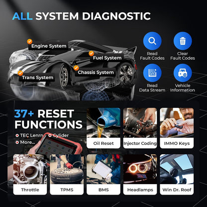 LAUNCH Start X431 PROS V -auto van het diagnostische apparaat van het compleet Level OE -systeem, bidirectionele controle, immobiele service, sleutelprogrammering, ECU -codering