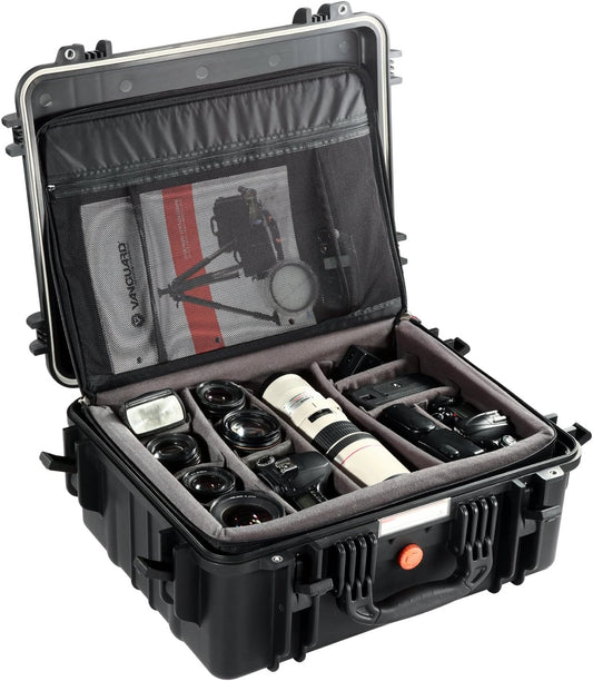 VANGUARD Supreme 46D Waterdichte Camera Case met Verwijderbare Divider System, Zwart