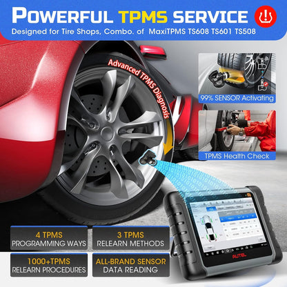 OBD-II Diagnoseapparaat – Diagnose Scanner – Auto Uitleesapparaat – TPMS Programmeertool – Service Reset Tool – Android 11 Touchscreen – 28+ Servicefuncties inclusief Olie en EPB Reset