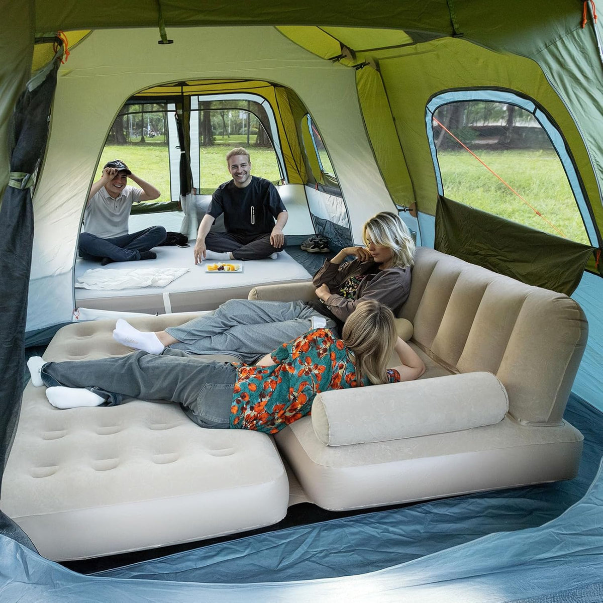 Night Cat Grote familietent voor 8 personen: instant cabinetent waterdicht voor camping glamping in park tuin