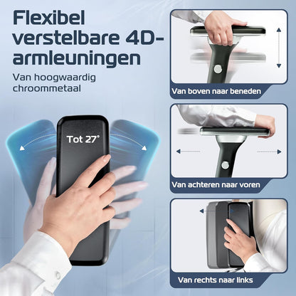 Ergonomische Bureaustoel – Bureaustoel Ergonomisch – Kantoorstoel – Gaming Stoel – Draaistoel – Mesh Stof – Verstelbare Lendensteun – 150 kg Max Belastbaar