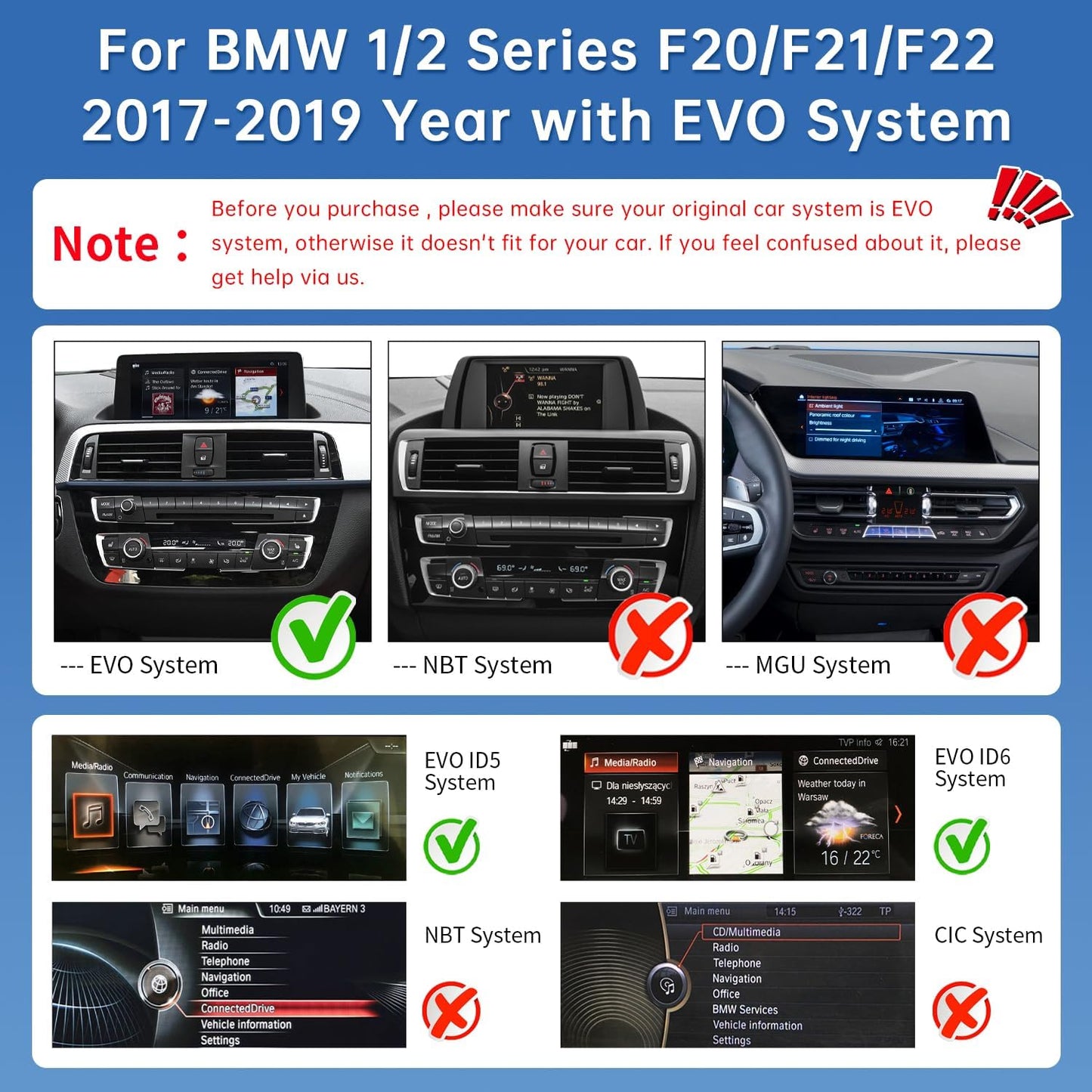 Carplay Radio – Autoradio – Inbouwscherm – Multimedia Systeem – Touchscreen – 12,3 Inch HD Scherm – Draadloze CarPlay & Android Auto