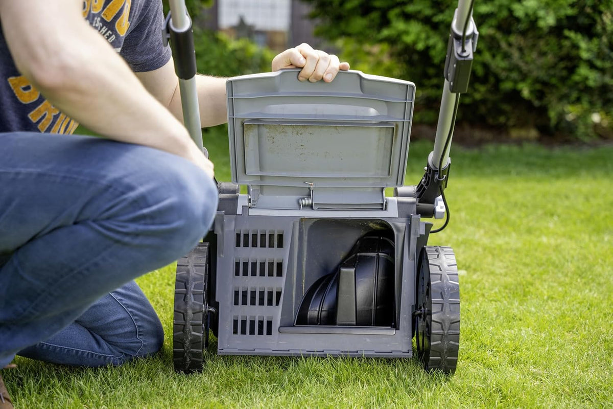 IKRA Elektrische Grasmaaier IERM 2043 T, 2000W, 5-standen maaihoogteverstelling 30-75mm, maaibreedte 43cm, incl. mulchkit