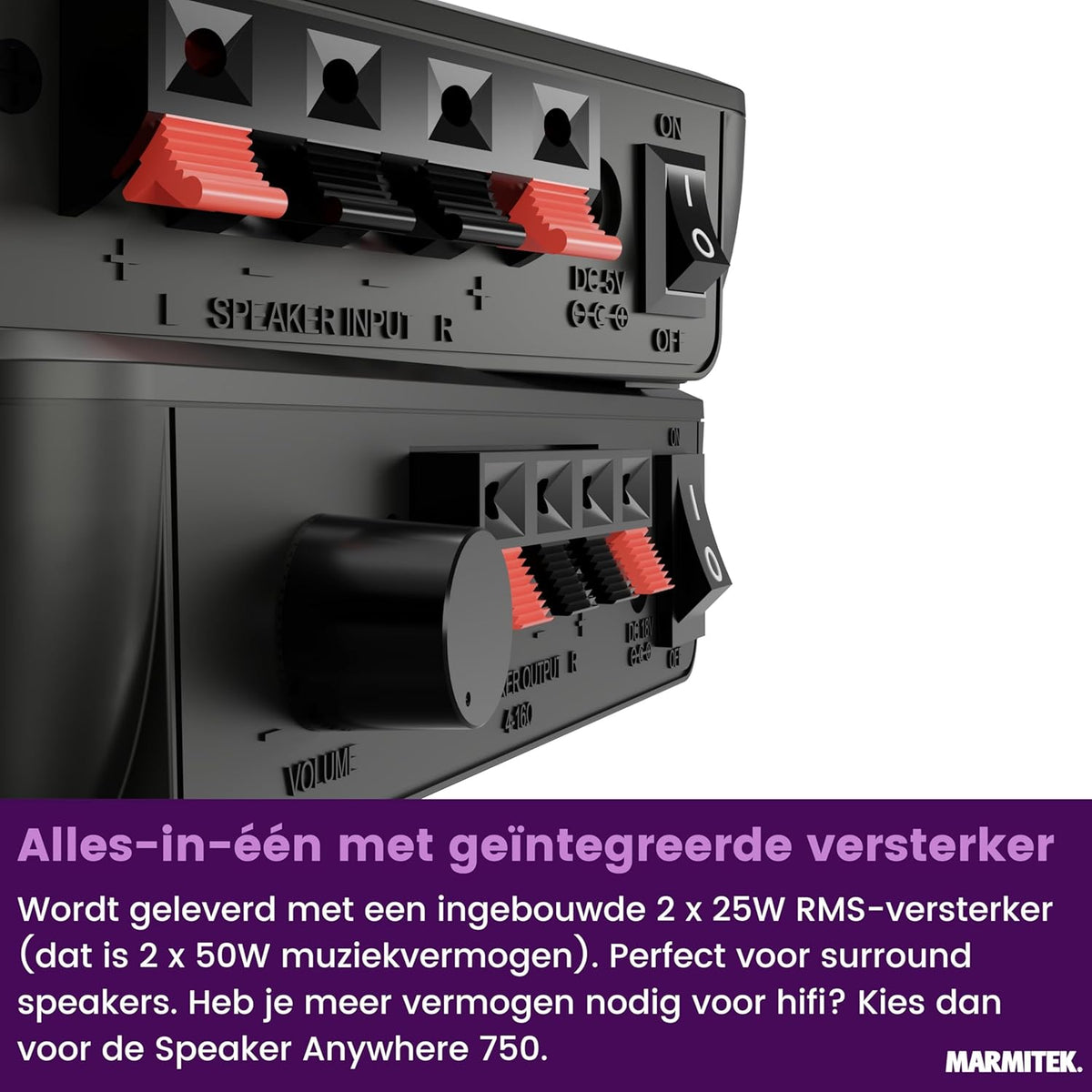 Draadloze Audiozender voor Luidsprekers - Marmitek Speaker Anywhere 650 Audiozender - geen vertraging- draadloze surround-luidsprekerverbinding