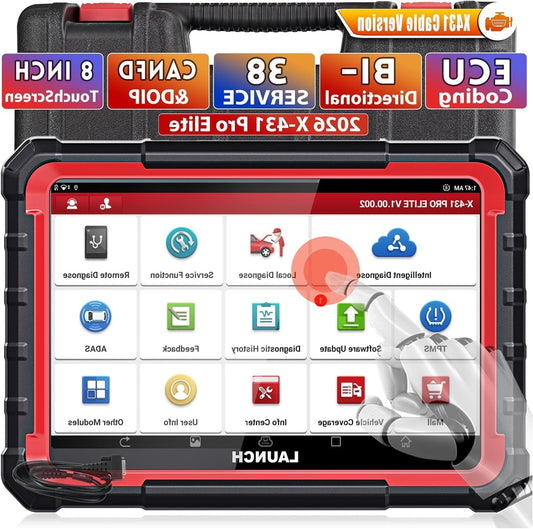 Diagnoseapparaat Auto – OBD2 Scanner – Codelezer – ECU Programmer – Autodiagnose Tool – Bi-Directioneel – 38+ Resetfuncties – ECU Online Codering – 2 Jaar Gratis Updates