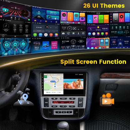Android 15 Autoradio – 2 DIN Multimedia Systeem – Navigatie Radio – Bluetooth Speler – Draadloze CarPlay Android Auto – 9 Inch Touchscreen – Inclusief Achteruitrijcamera en Microfoon