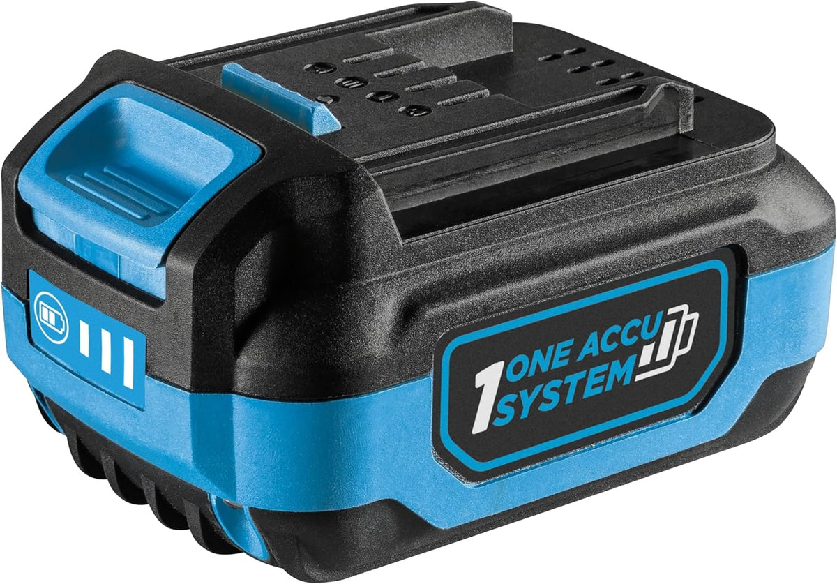HÖGERT TECHNIK Accu-slagboorschroevendraaierset 18 V, 200 Nm & 100 Nm, 2 borstelloze slagschroevendraaiers, 2 x accu, 4 A oplader, ledverlichting, metalen aandrijving, voor hout en metaal