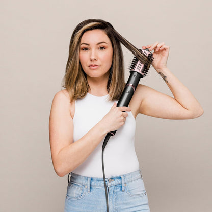5-In-1 Styling- En Droogsysteem Zwart – Haarstylingset – Airstyler – Föhnborstel – Krulborstel – 5 Opzetstukken – Geschikt Voor Droog En Vochtig Haar