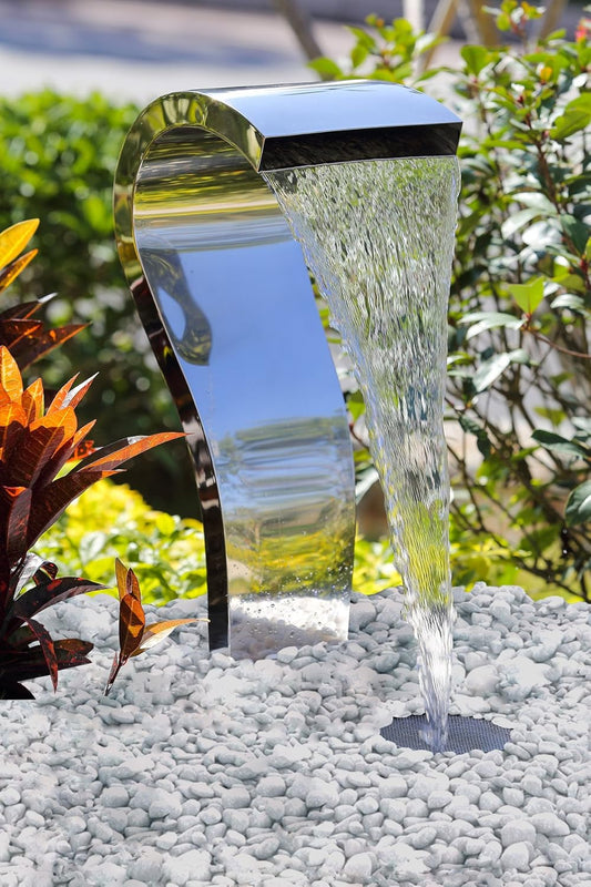 Köhko® Waterval Zwaan van roestvrij staal 23005 waterspel met LED-verlichting