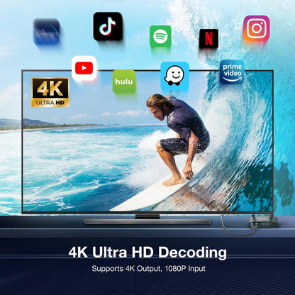 AIMIBO Draadloze HDMI-zender en ontvanger 4K, 5G en 2.4G Stabiele draadloze transmissie, dubbele schermen HDMI & VGA Casting Video/Audio voor laptop, tv-box, camera, telefoon naar monitor, projector