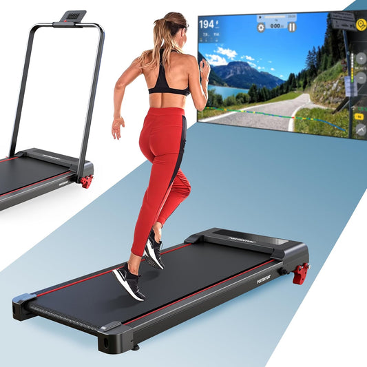 Loopband – Elektrische Loopband – Wandelband – Fitness Loopband – Opvouwbare Loopband – Inklapbaar Ontwerp – 3 Hellingsniveaus – Stille 2,5 pk Motor – FTMS Multi-App-Connectiviteit – Geschikt Tot 136 kg