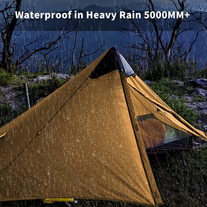 Night Cat 1 Persoons Tent Ultralicht: Lichtgewicht Tent Waterdicht Voor Koppels Vrienden Kamperen Wandelen Trekking