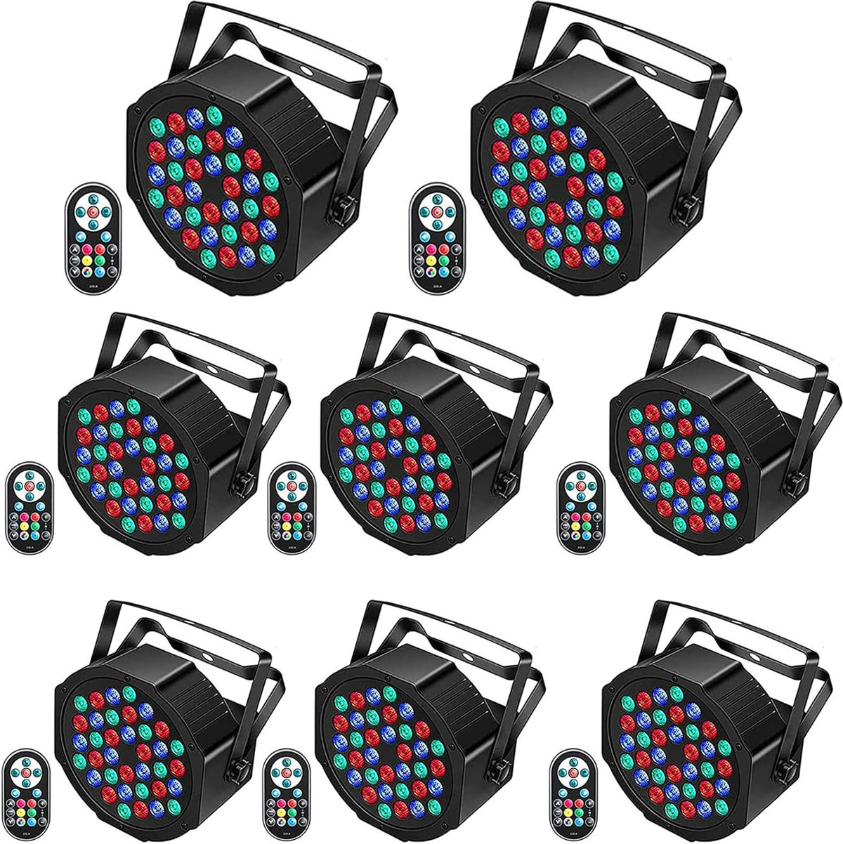 LED Parlicht – Podiumverlichting – DJ Licht – Disco Lamp – Stage Light – 72W RGB LED – 7 Lichtmodi Met Afstandsbediening