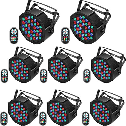 LED Parlicht – Podiumverlichting – DJ Licht – Disco Lamp – Stage Light – 72W RGB LED – 7 Lichtmodi Met Afstandsbediening