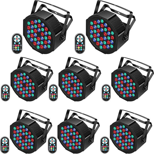 LED Parlicht – Podiumverlichting – DJ Licht – Disco Lamp – Stage Light – 72W RGB LED – 7 Lichtmodi Met Afstandsbediening