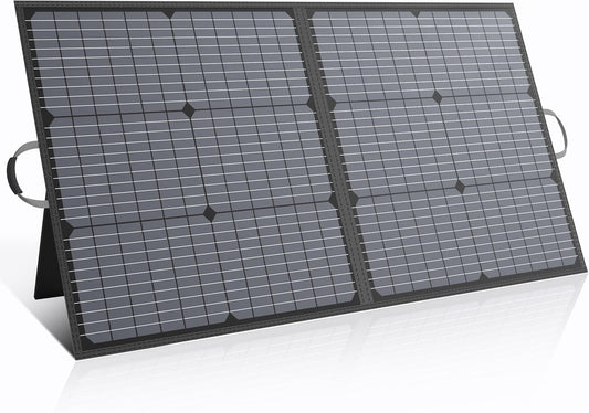 Draagbaar zonnepaneel, 110 W, IP67 waterdicht, opvouwbaar zonnepaneel, kit met 20 V uitgang, 23,5% rendement module voor outdoor, camping, draagbaar powerstation, laptops, campers, campers