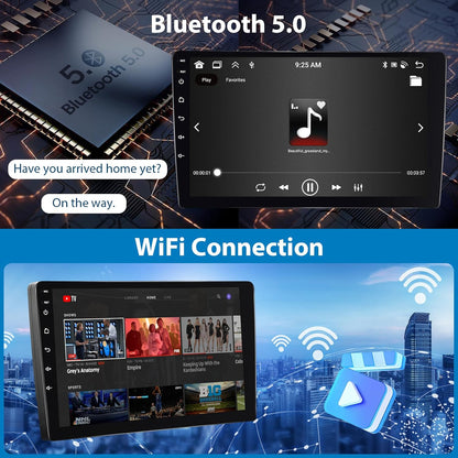 Autoradio – Auto Radio – Car Audio – Multimedia Radio – 10,1 Inch Touchscreen – Draadloze CarPlay & Android Auto – 8-Core 4GB+64GB – GPS Navigatie & Achteruitrijcamera