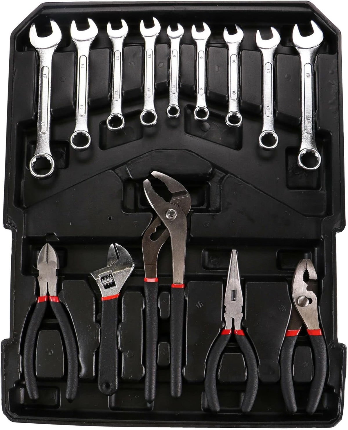 Gereedschapsset – Toolset – Klusset – Reparatieset – 299 Onderdelen – Aluminium Koffer – Wieltjes Met Uitschuifbaar Handvat – Hoogwaardig Koolstofstaal