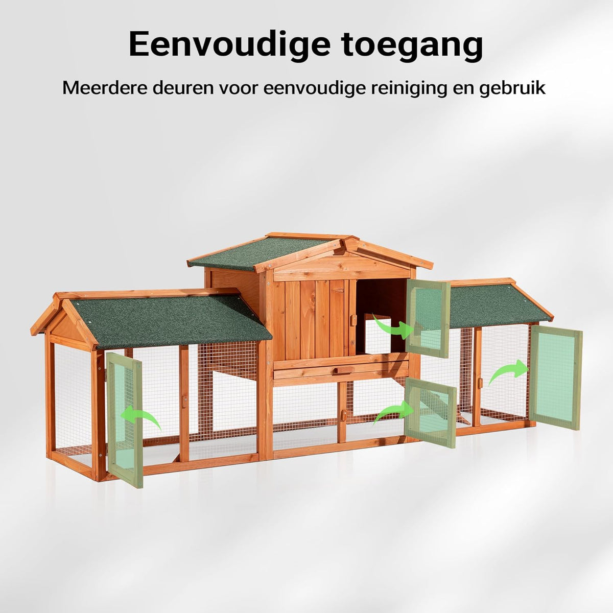 XXL konijnenhok hazenstal vrije loopruimte kleine dieren konijnenkooi kooi huisdieren
