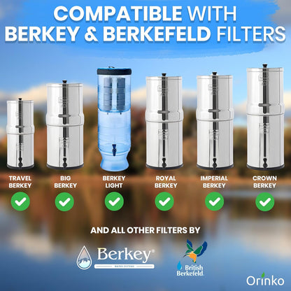 Filterpatronen Voor Zwaartekrachtwaterfilter – Waterfilterpatronen, Vervangingsfilters, Filtercartridges, Filterelementen – Set Van 4 Stuks – Actieve Kool Voor Betere Smaak – Effectieve Waterzuivering