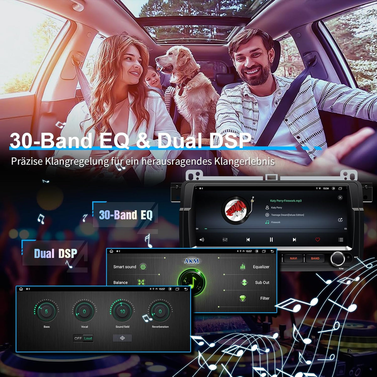 8,8'' Android 14 autoradio voor BMW E46 M3 / Rover 75 / MG ZT | 1-DIN in-dash radio met draadloos CarPlay & Android Auto | 4G LTE internet | 4GB RAM 64GB | GPS-navigatie | HD IPS touchscreen