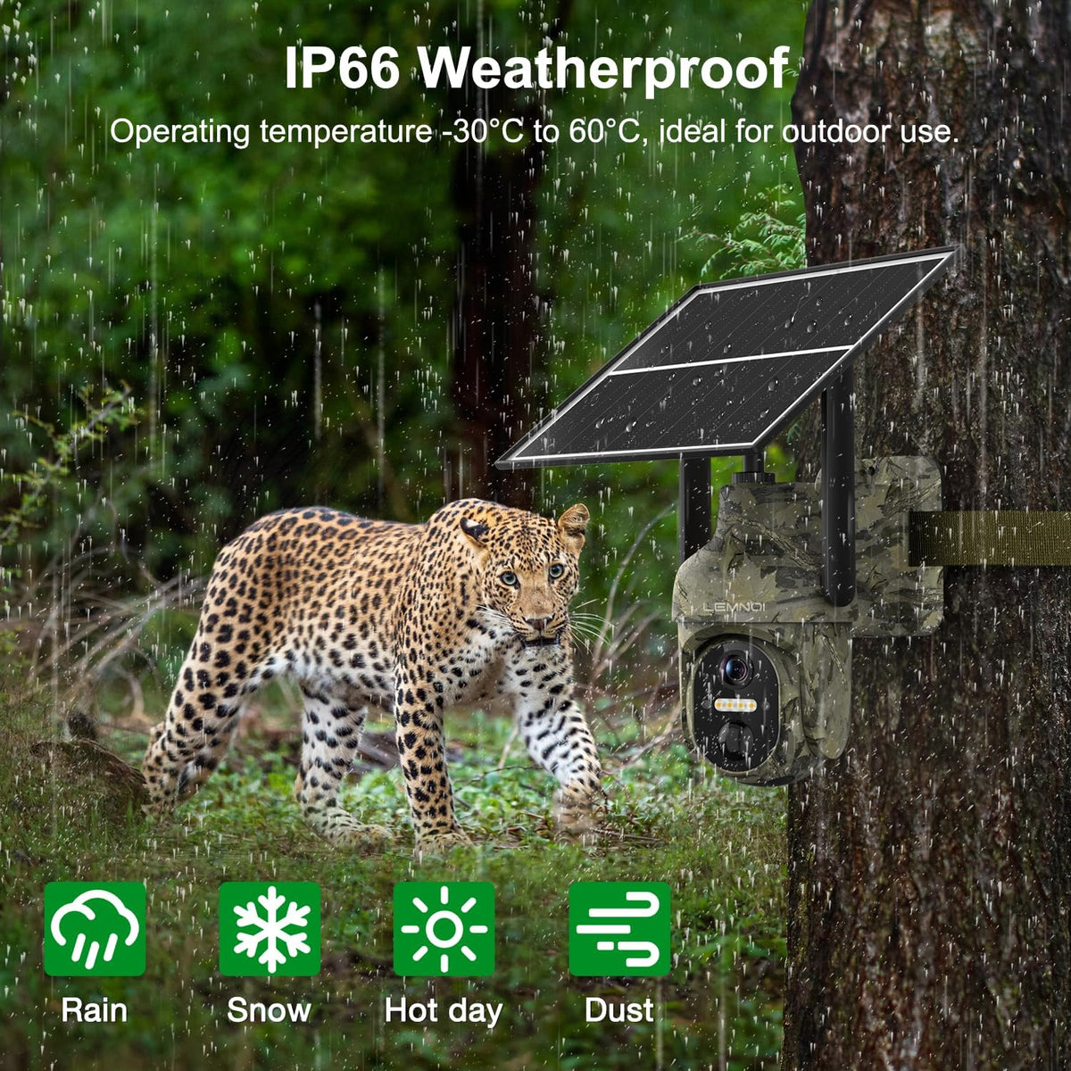 4G Beveiligingscamera – Wildcamera – Mobiele Camera – Draadloze Bewakingscamera – Surveillance Camera – 2K HD Kleurennachtzicht – Zonnepaneel Met Ingebouwde Batterij – 2 Camera Set