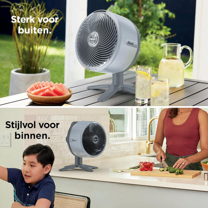 Shark FlexBreeze TableMate Snoerloze Ventilator Binnen & Buiten, Tot 24 Uur Gebruikstijd, Hoge Snelheid Koeling, 20 m Bereik, Stil & Duurzaam, 5 Snelheden, Oscillatie, Afstandsb., Wintermist FA150EU