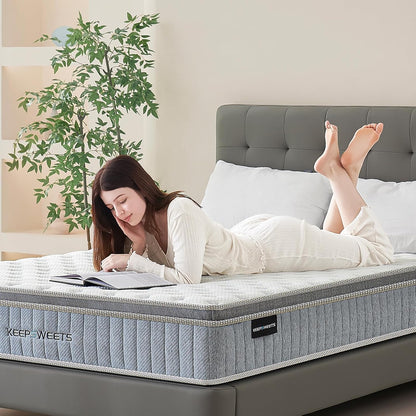 Pocketveringmatras, ergonomisch matras met 7 zones, hardheid H3, hoogte 20 cm, 160 x 200 cm