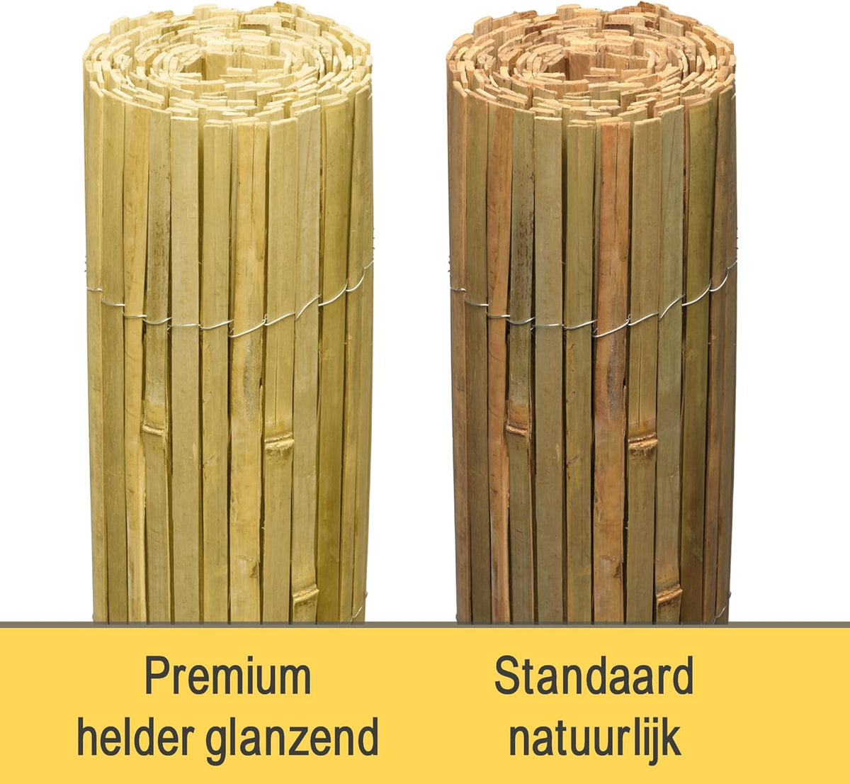 Sol Royal Privacy Scherm Bamboo Licht Glanzend 200x600 cm – Weerbestendig Bamboe Mat Wind Scherm Tuin Bamboe Balkonscherm – Robuust Natuurlijk Inkijkbescherming van Natuurlijk Bamboe Tuinscherm – B33