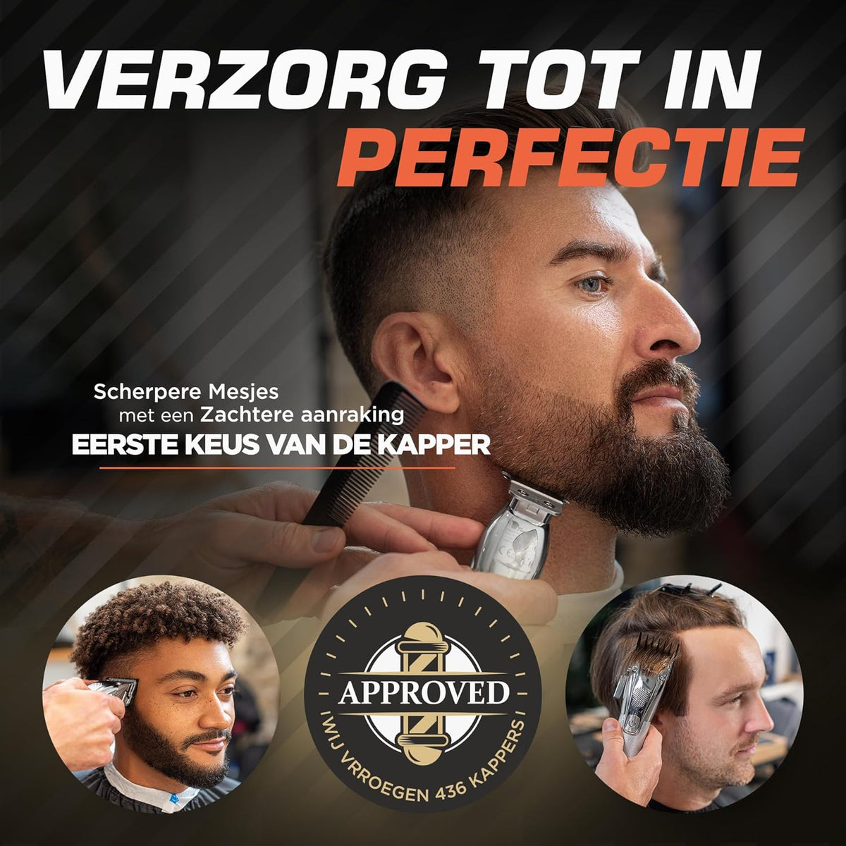 Fagaci Tondeuse Mannen met Turbo Kracht en Nauwkeurig Knippen, Trimmer for Men, Lange Batterijduur 5u Tondeuse, 3u Trimmer