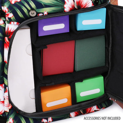 ENHANCE Designer Edition Trading Card Rugzak - MTG Deck Bag, Card Binder Space, TCG Deck Box Opbergruimte, Speelmat Houder - Compatibel met Magic the Gathering, Pokemon, Lorcana (Canvas Look -